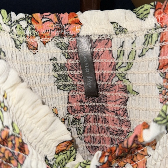 Floral White and Pink Maxi Dress - Picture 2 of 4